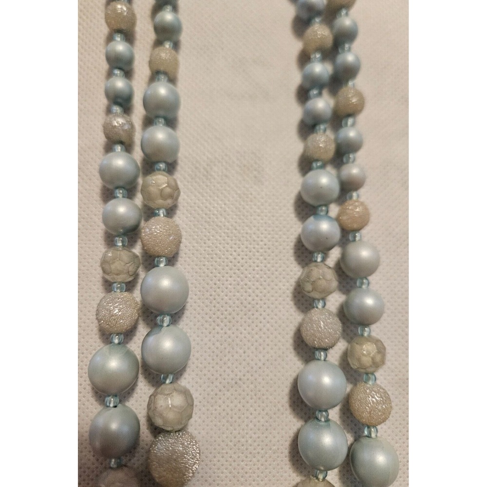 Beaded Necklace Double Strand Statement Costume J… - image 7